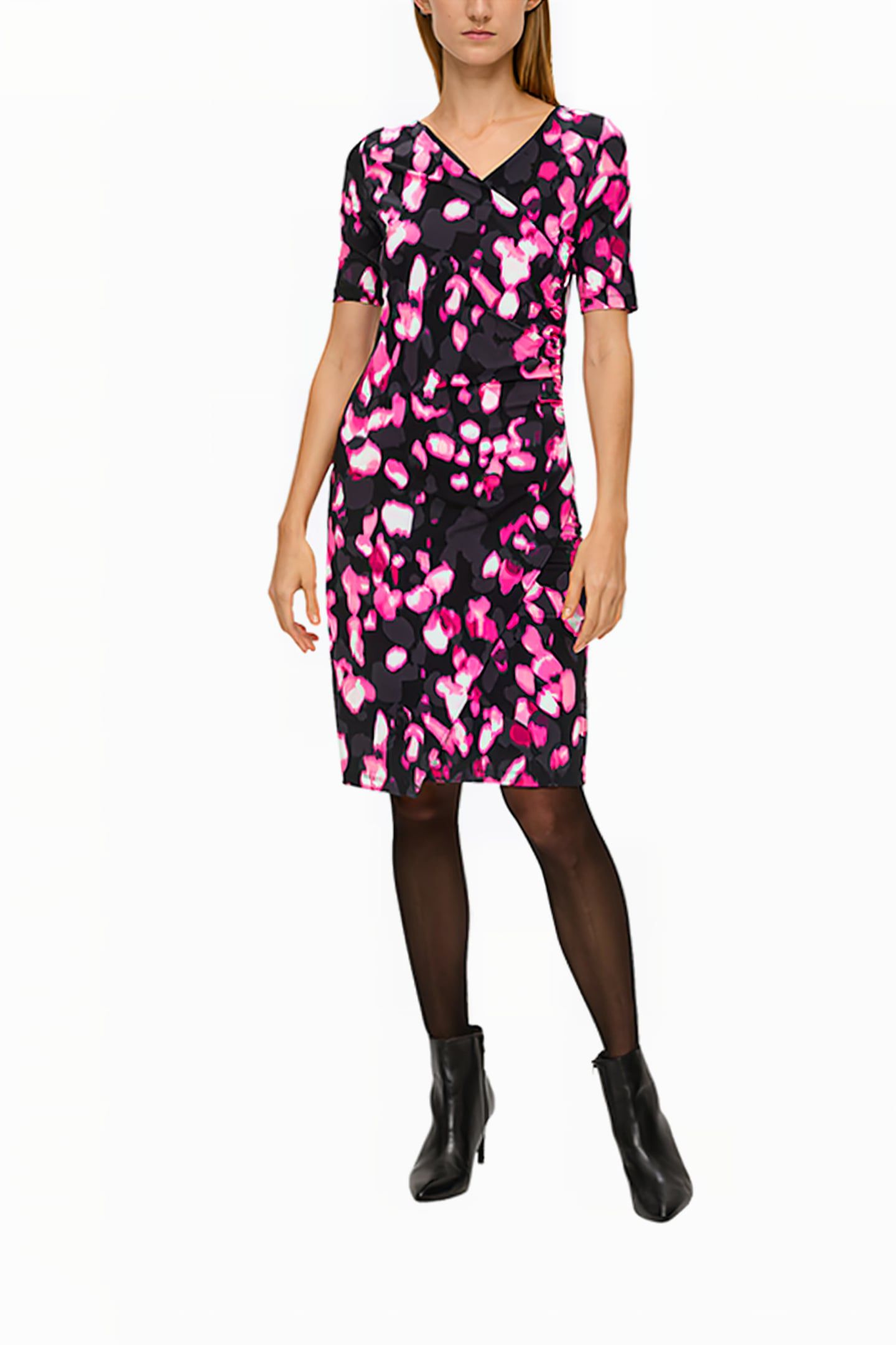 S.OLIVER DRESSES GREY/BLACK 4
