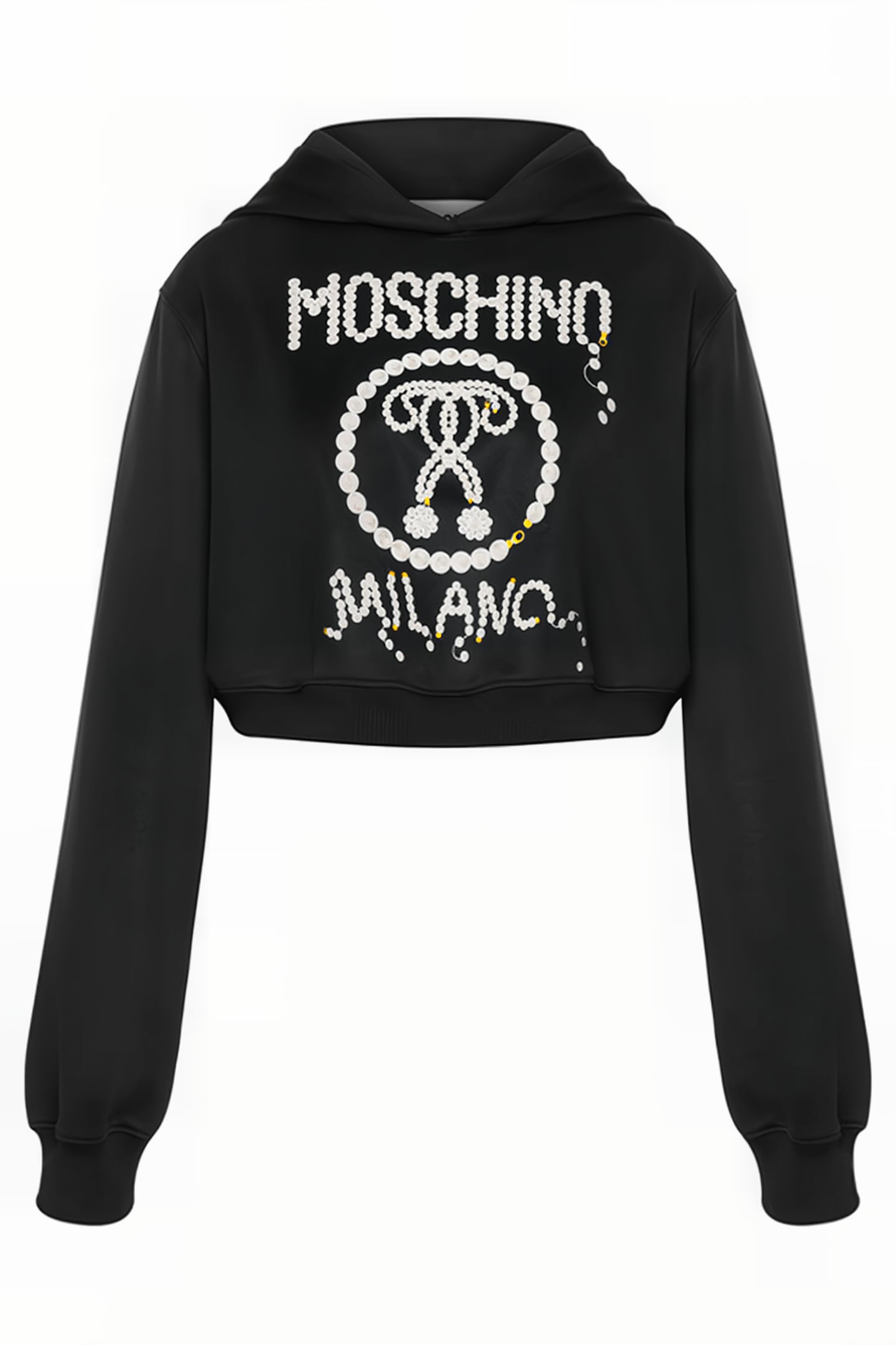 PEARLS DOUBLE QUESTION MARK TECHNICAL SWEATSHIRT BLACK 3