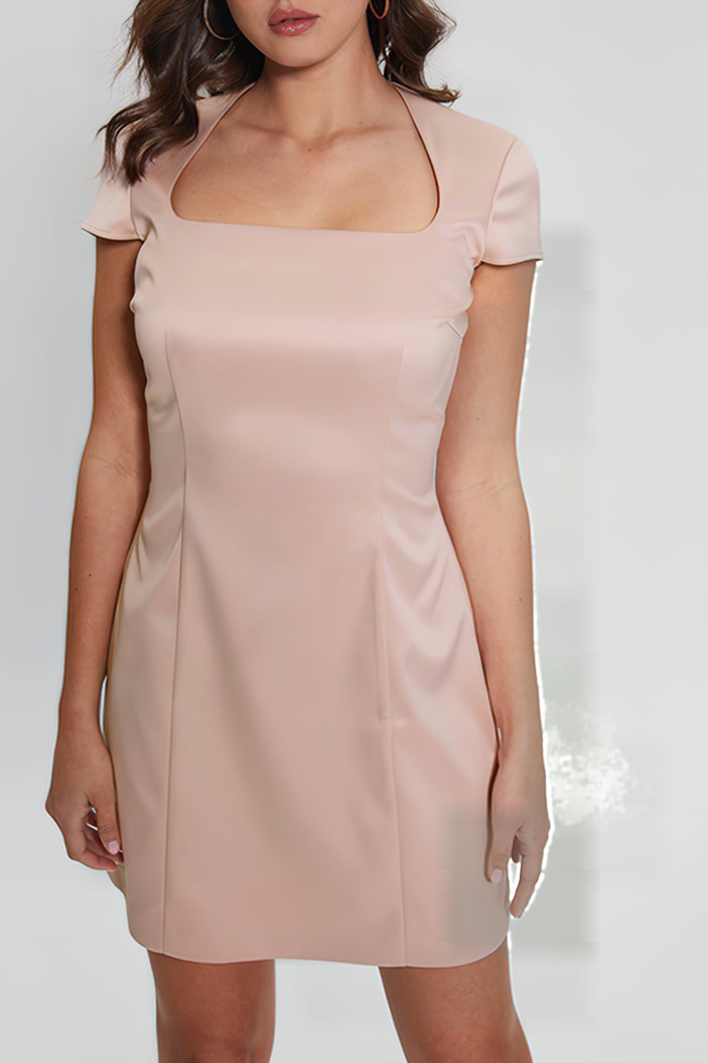 GUESS ECO LUNA BODY ICON DRESS DOLLY PINK 1