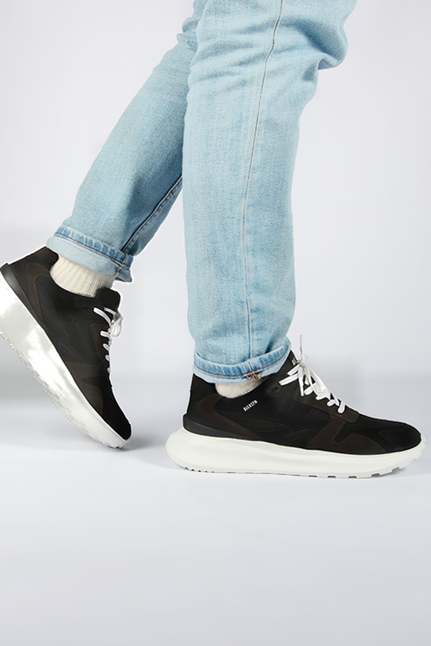 BLACKSTONE - MADISON - AG306 BLACK - CHUNKY SNEAKER 3