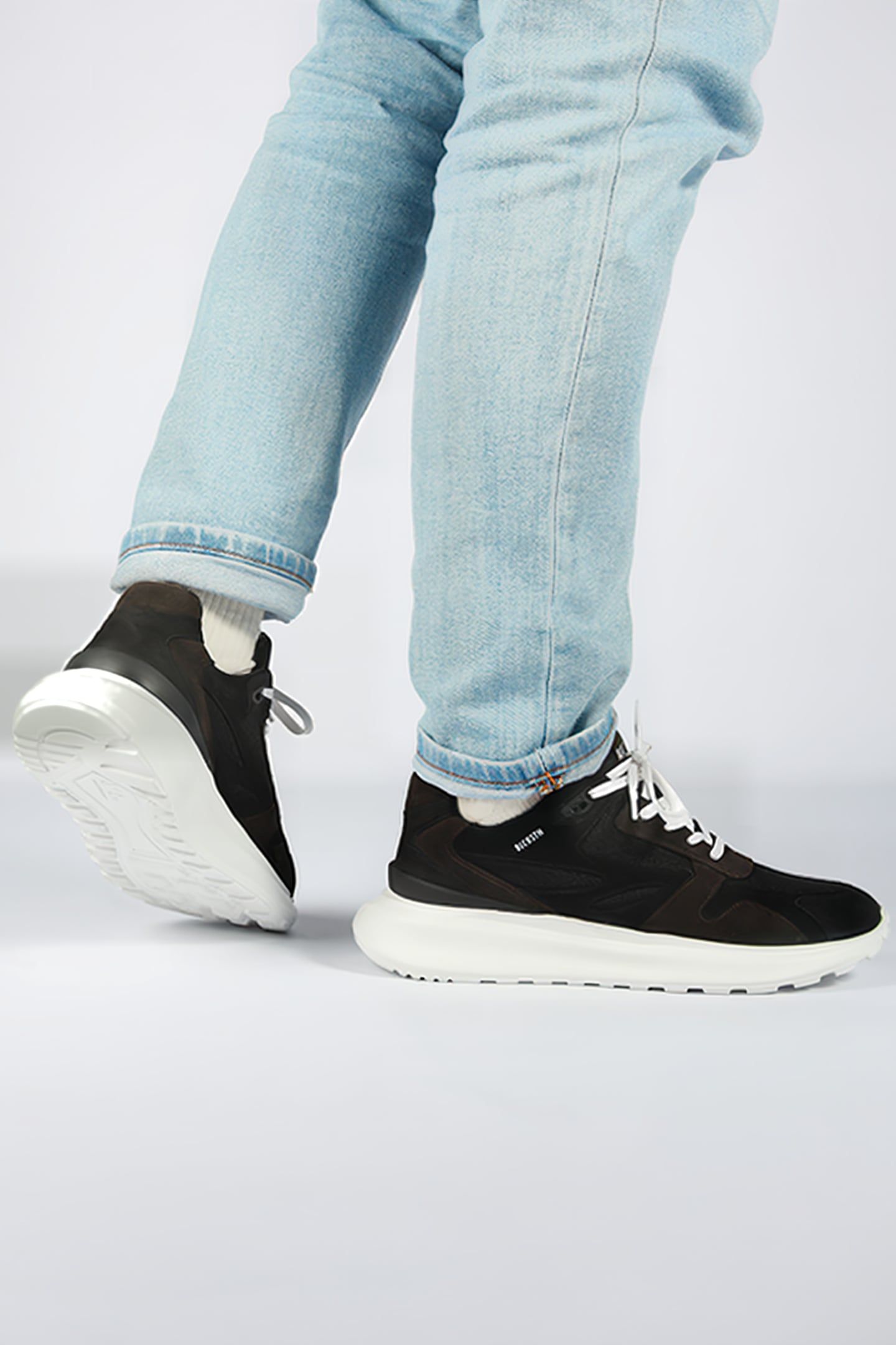 BLACKSTONE - MADISON - AG306 BLACK - CHUNKY SNEAKER 4