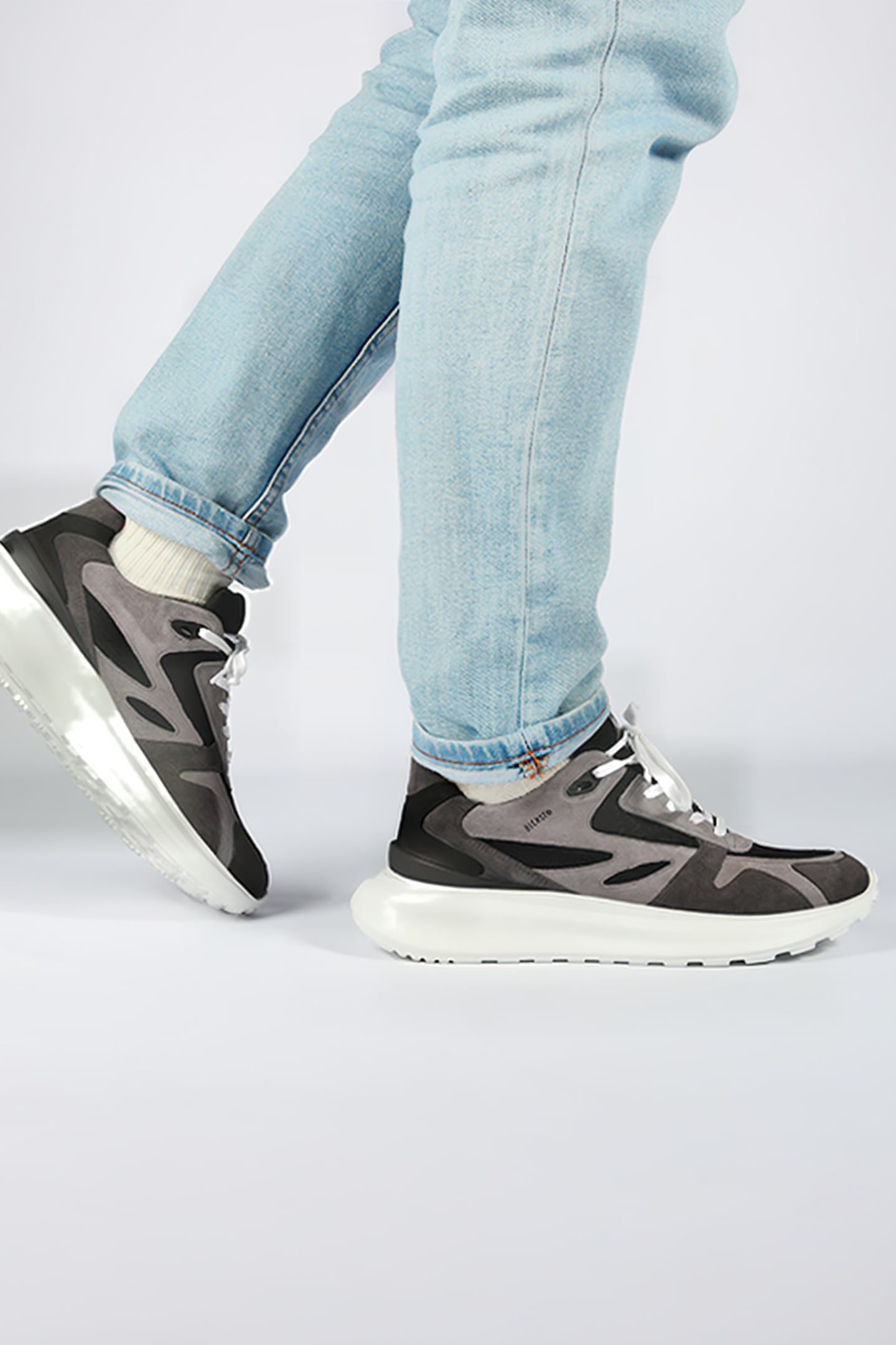 BLACKSTONE - MADISON - AG306 GREY - CHUNKY SNEAKER 3