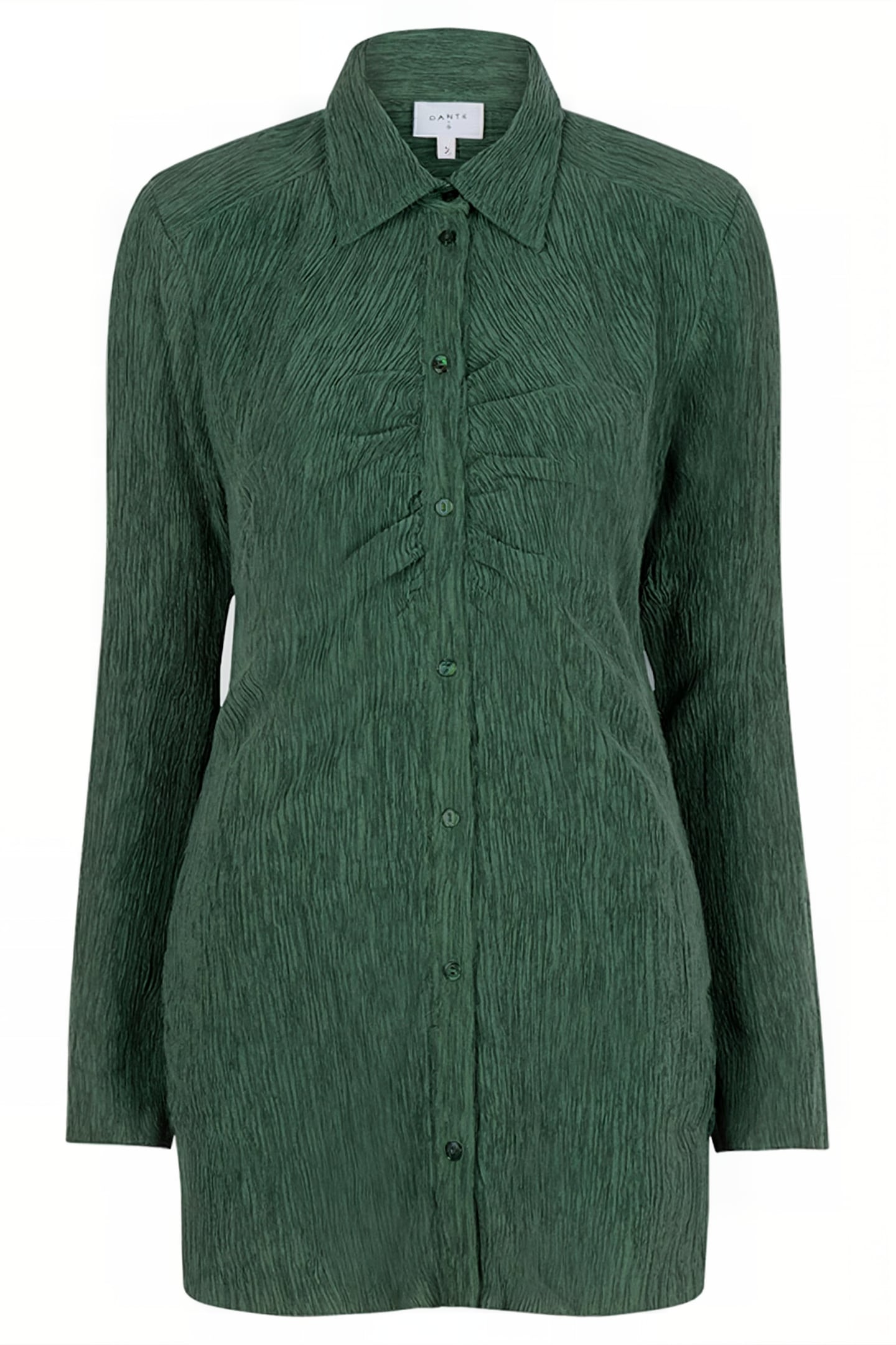 CANDICE PLISSÉ SHIRT DEEP EMERALD 3