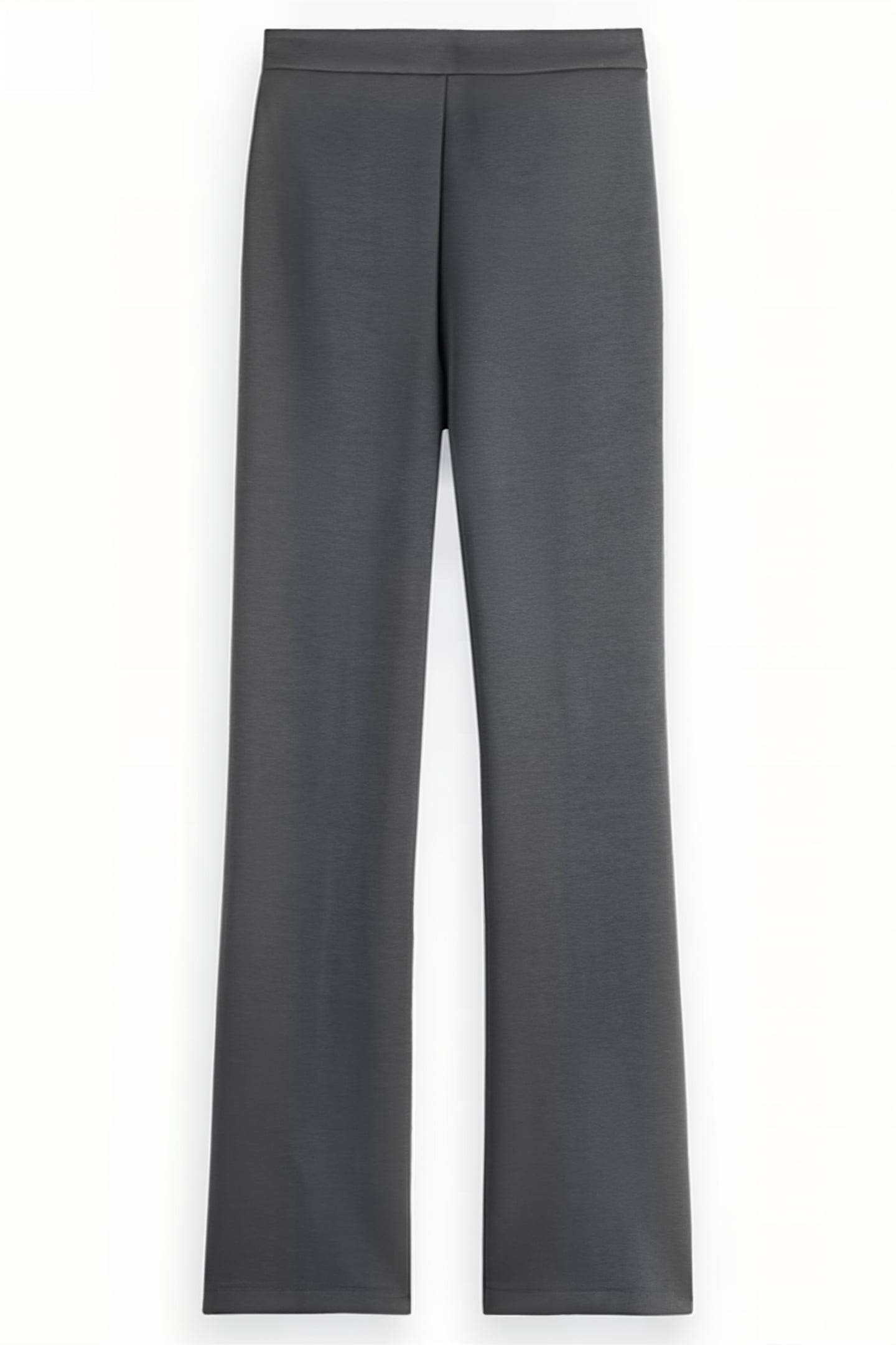 TAILORED SPLIT HEM FLARE SWEATPANT DARK GREY 5