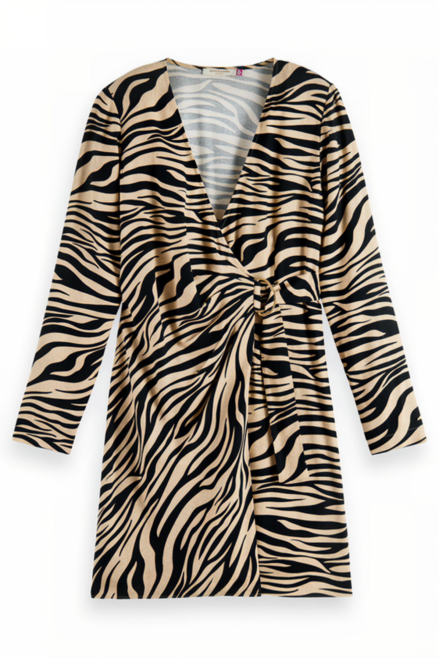MINI DRESS WITH DRAPE DETAIL TIGER 1