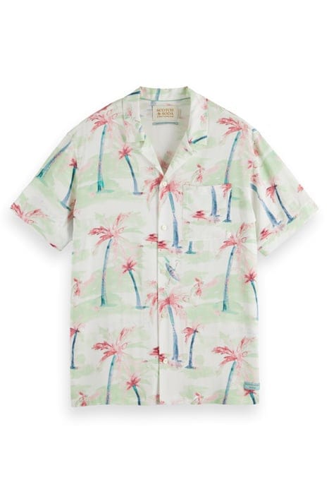 ALLOVER PRINTED VISCOSE SHORT PALMTREE HAWAII AOP 1