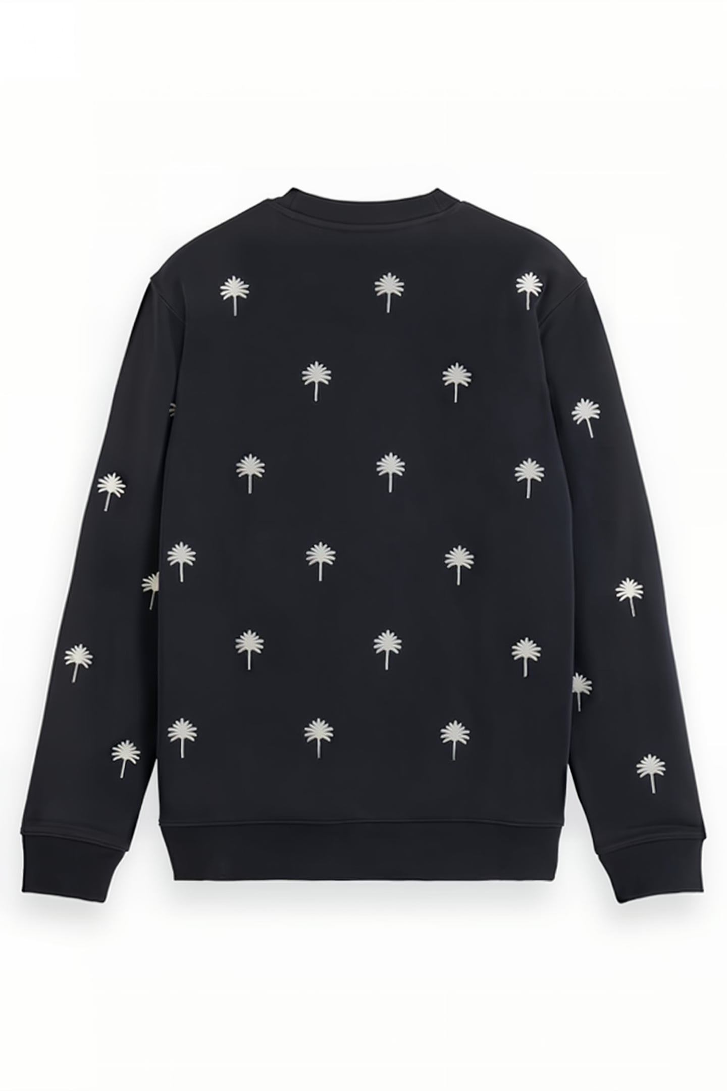 ALL-OVER EMBROIDERY SWEATSHIRT BLACK 2
