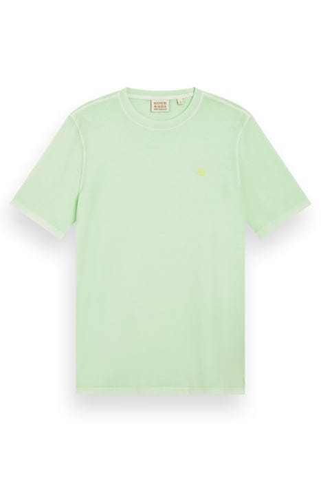 GARMENT DYE LOGO CREW T-SHIRT SEAFOAM 1