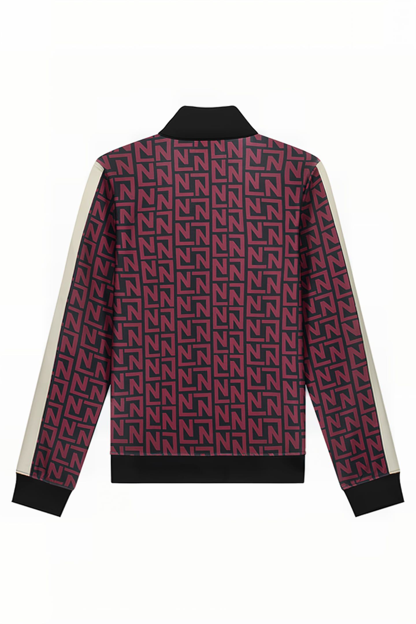 LOGO ALLOVER TRACKJACKET WINE 2