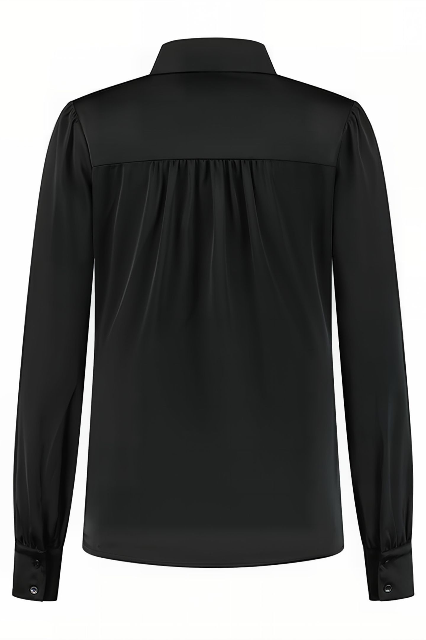 SOLEDAD SOLID BLOUSE BLACK 2