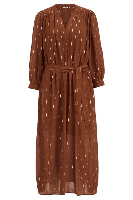 DRESS MID LENGTH BROWN 3