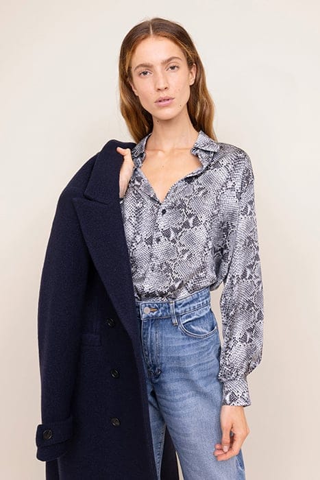 PYTHON DRAPE BACK ECRU/WETGREY/BLACK 1