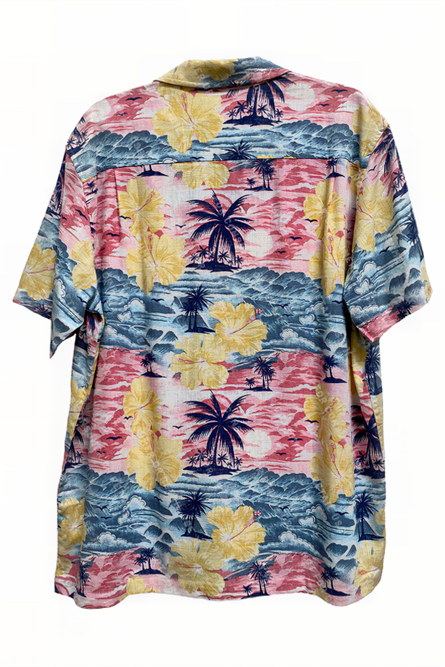LINEN RINCON CAMP SHORT SLEEVE TRUE ROSE 2