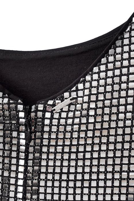 GIRLS’ SILVER GREY SQUARE SEQUIN DRESS GREY 5
