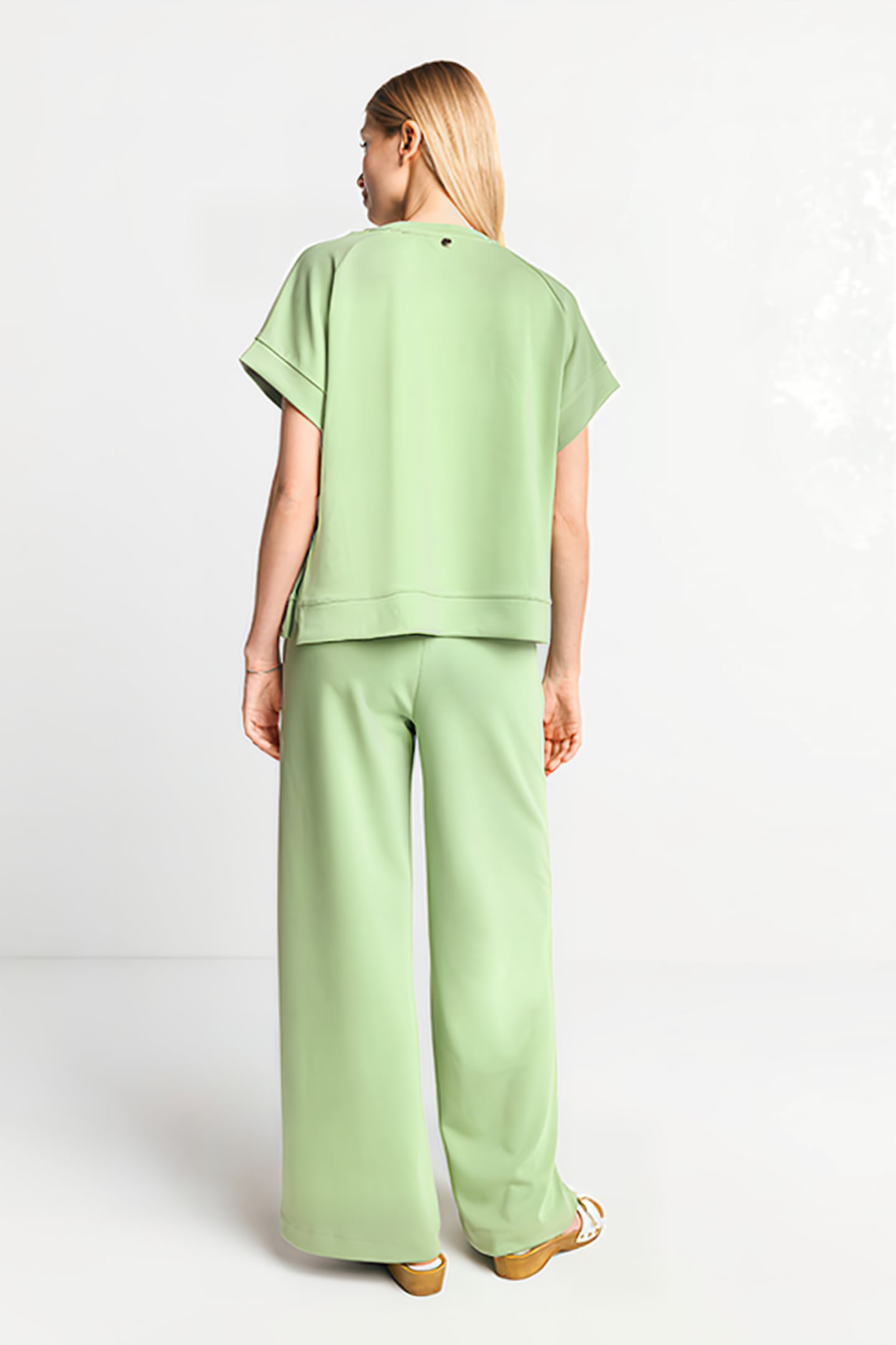 TENCEL PEACHED SHIRT MATCHA 3