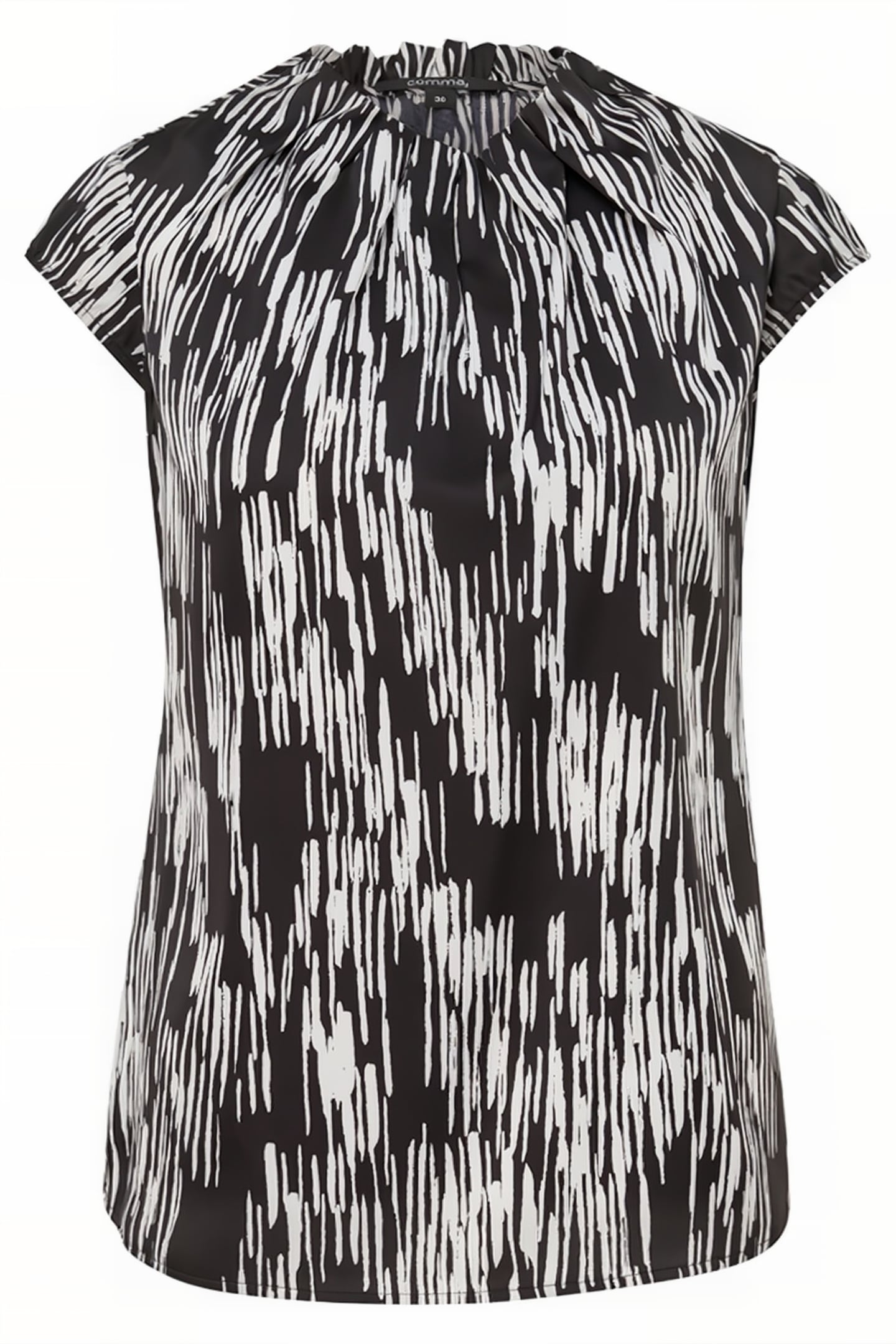 COMMA BLOUSES GREY/BLACK 4