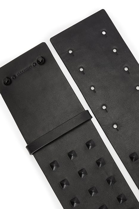LARA STUD WAIST BELT BLACK/MATTE BLACK 5