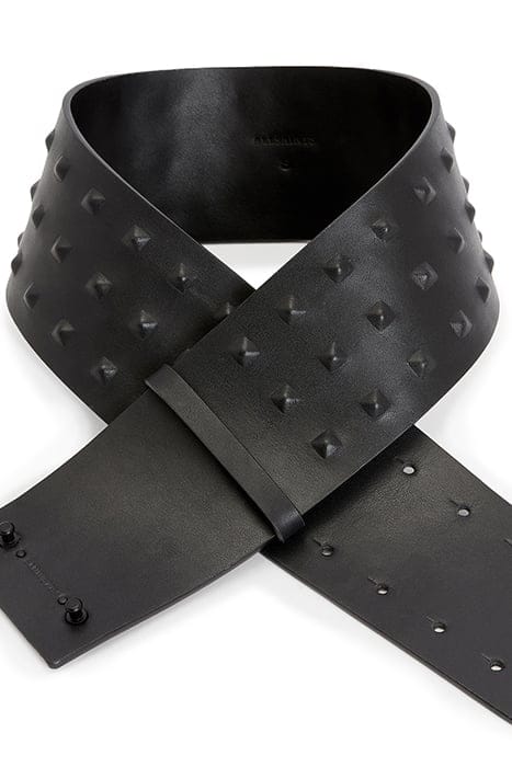 LARA STUD WAIST BELT BLACK/MATTE BLACK 4