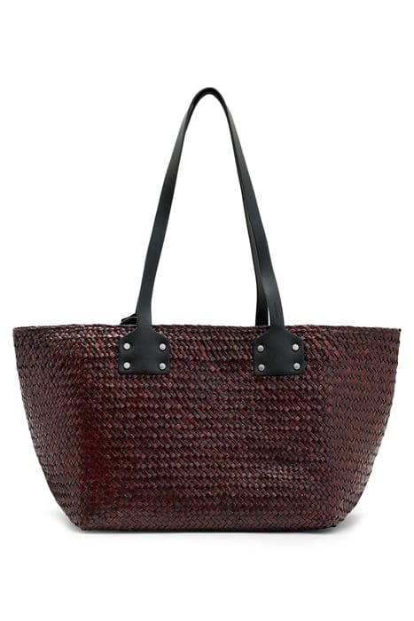 MOSLEY STRAW TOTE PEAT BROWN 1