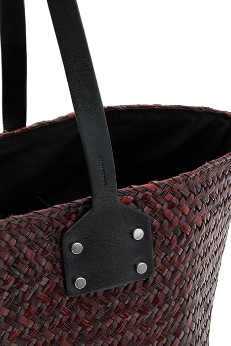 MOSLEY STRAW TOTE PEAT BROWN 8