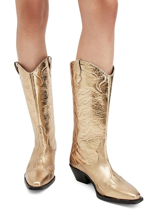 DOLLY BOOT METALLIC GOLD 2