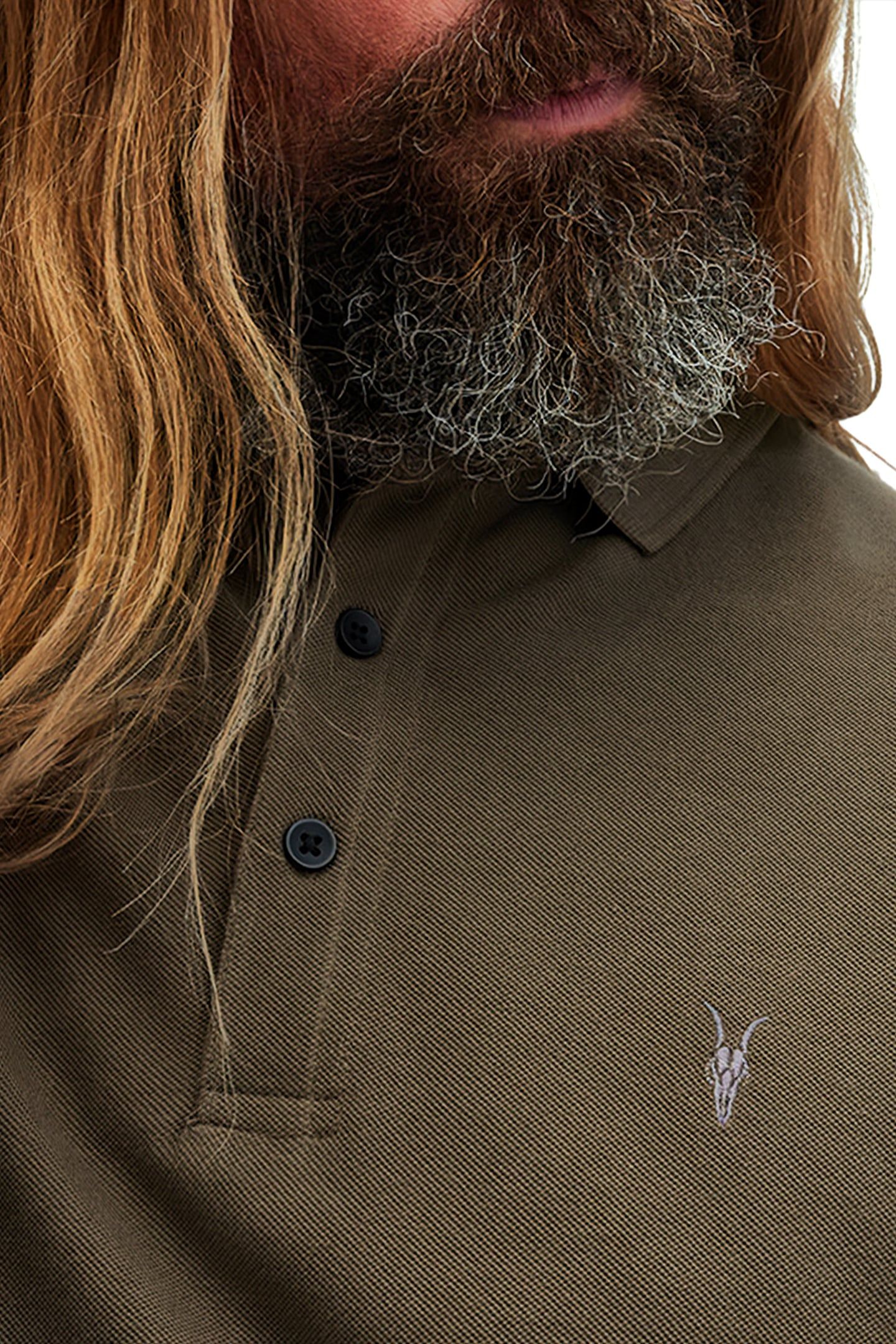 REFORM LS POLO ASH KHAKI GREEN 5