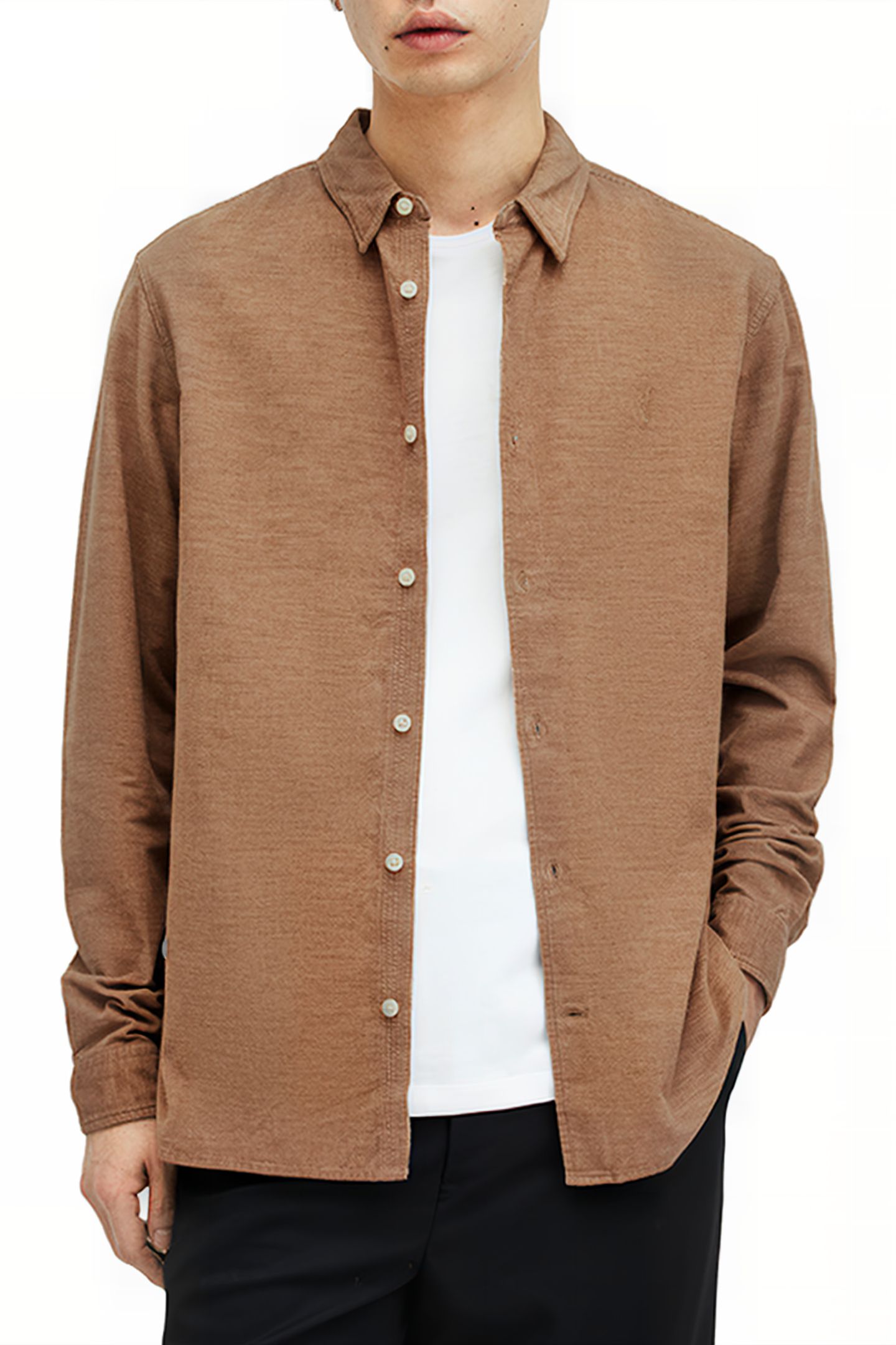 LORELLA LS SHIRT CAMEL BROWN 1