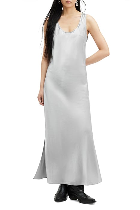 LISA DRESS DARK SILVER 1