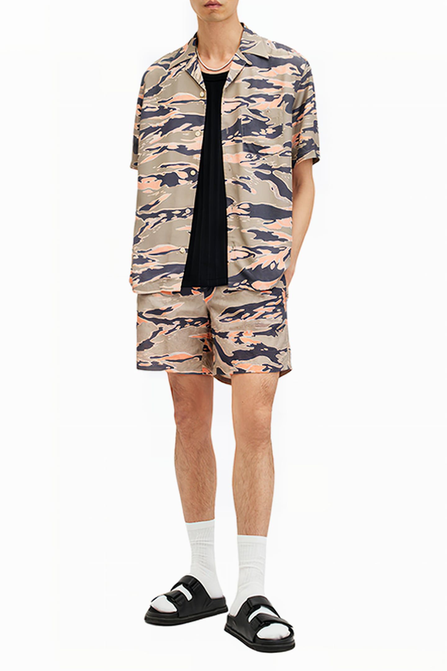 SOLAR CAMO SWIMSHORT WASHED BLACK 3