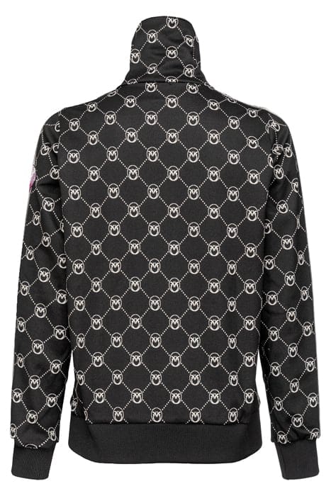 ZEME GIUBBINO PUNTO STOFFA JACQUARD LOGO CON PATCH RICAMATO 2