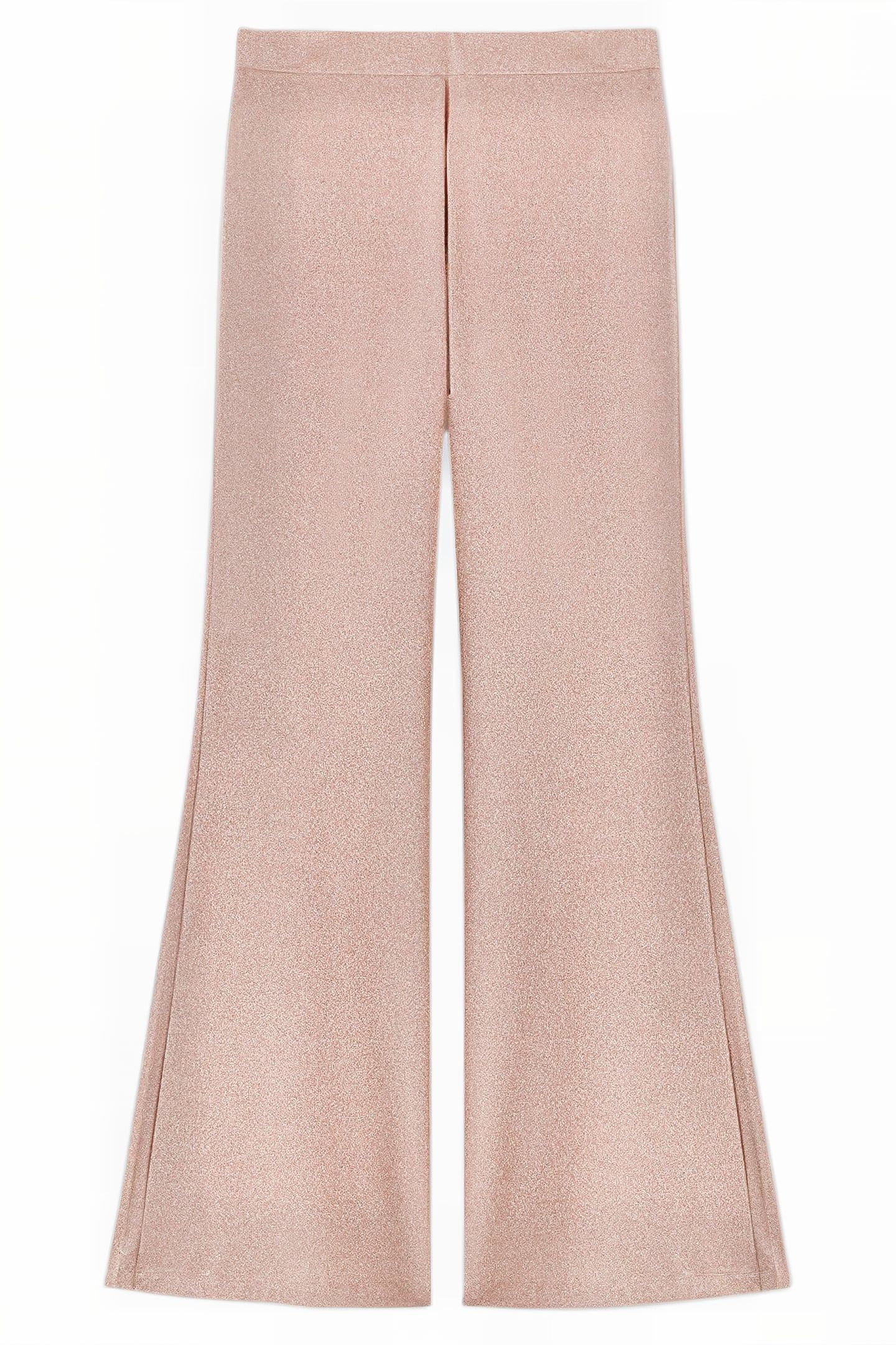 LUREX FLARED TROUSERS NATURAL 3