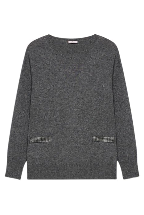 Wool blend sweater with crystals 3