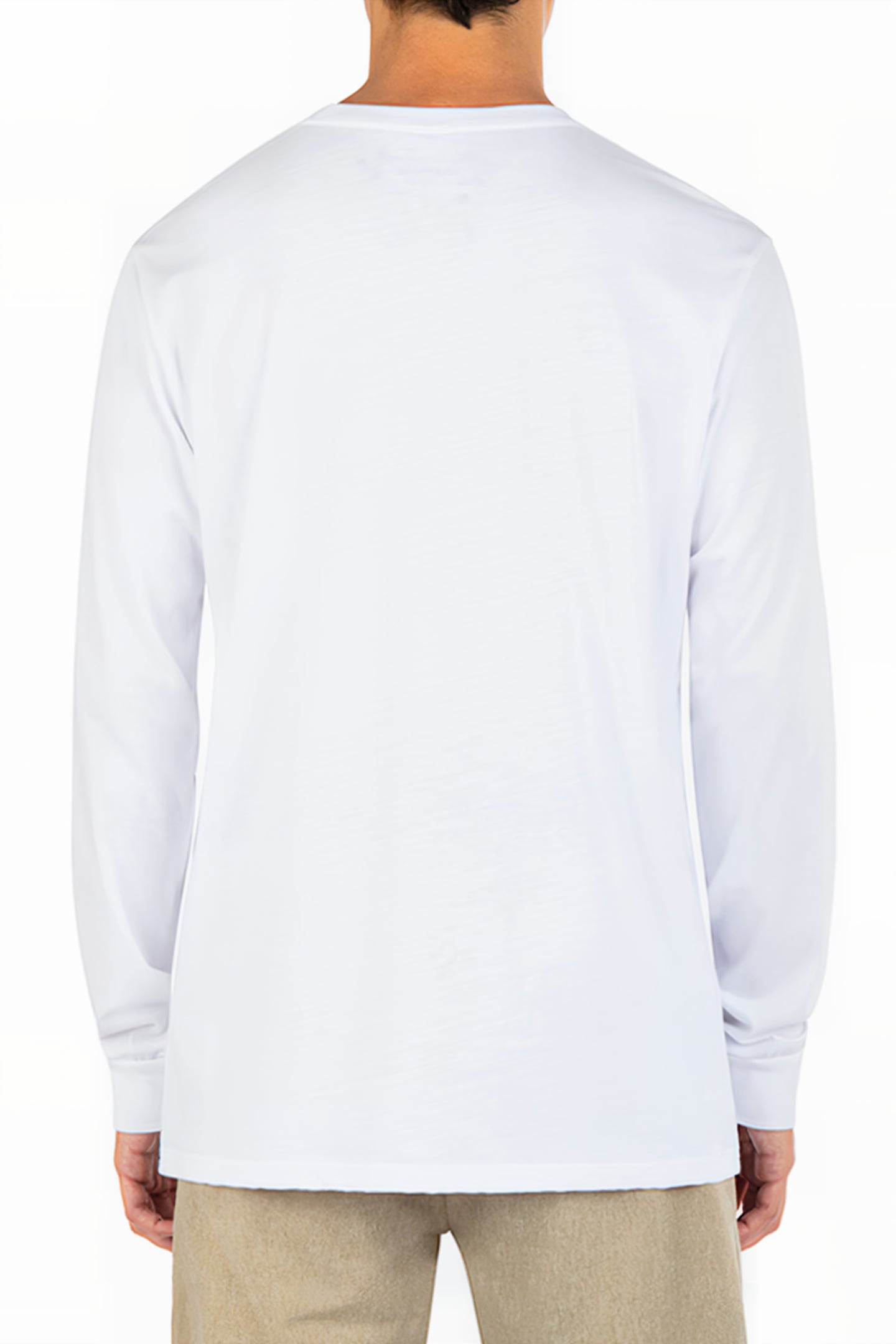 EVD ONE AND ONLY SOLID LONG SLEEVE WHITE 2