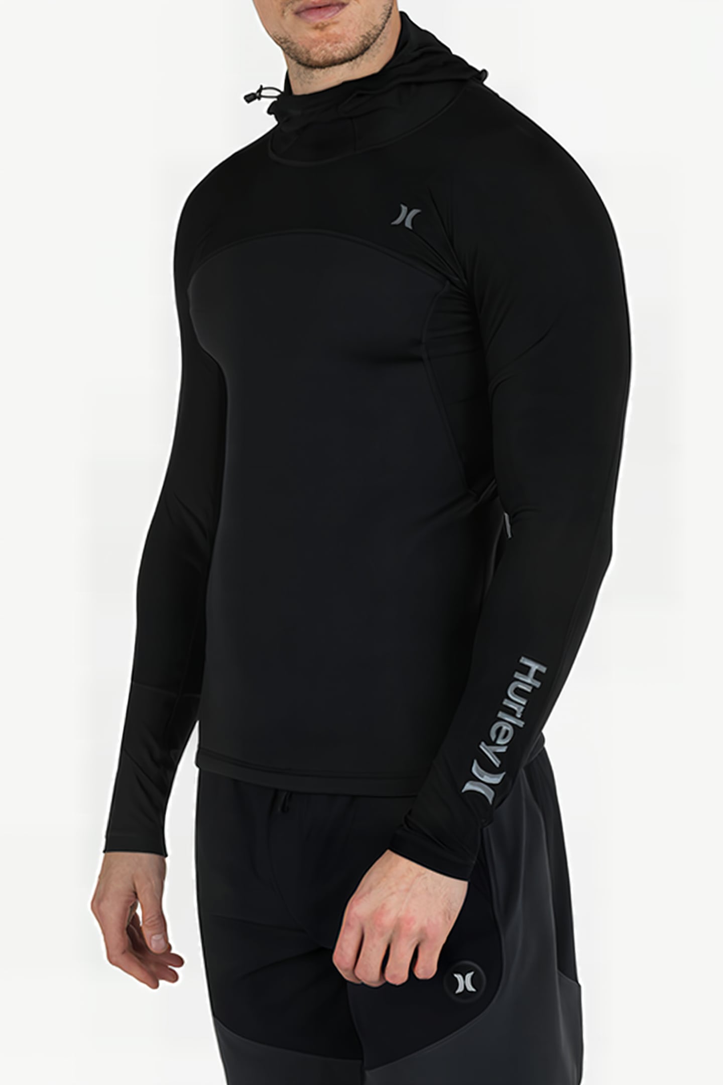 COAST GUARD HOODED SURF TOP BLACK 5