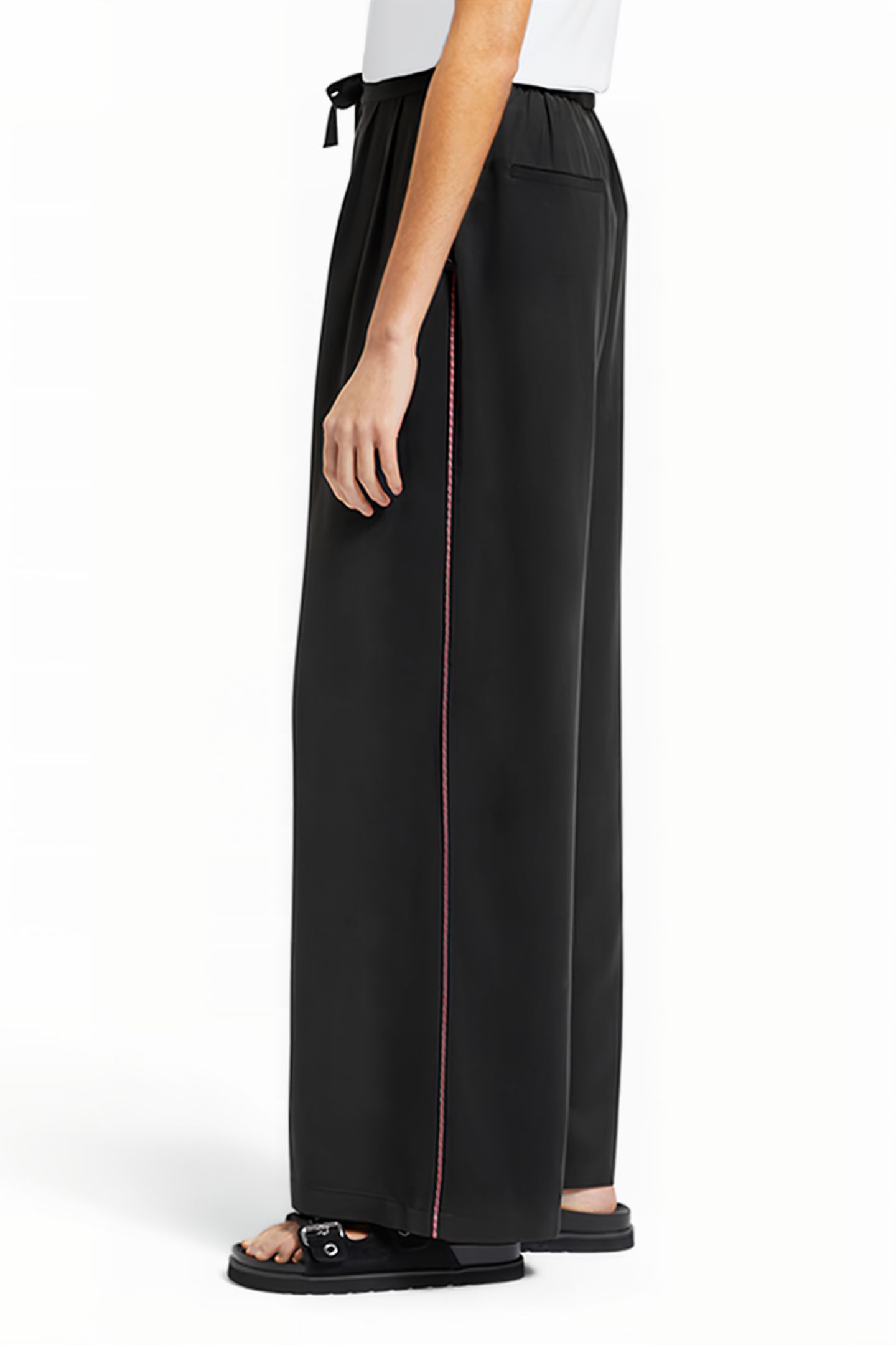ELENI MULTICOLOUR PIPING PYJAMA PANT EVENING BLACK 5