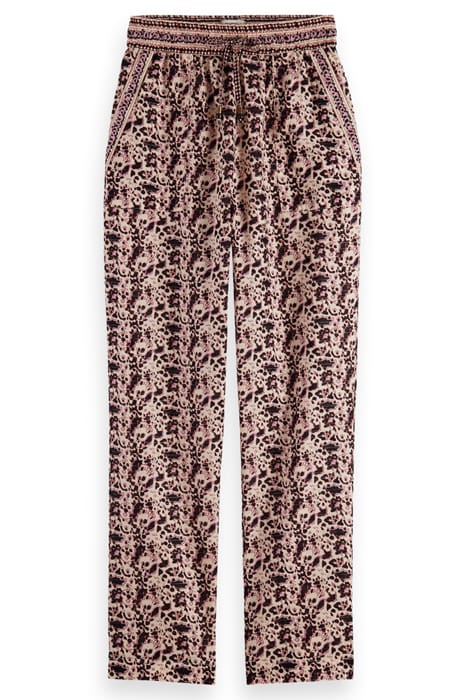 BLOCK PRINT BEACH PANT BLOCK FLORAL 1