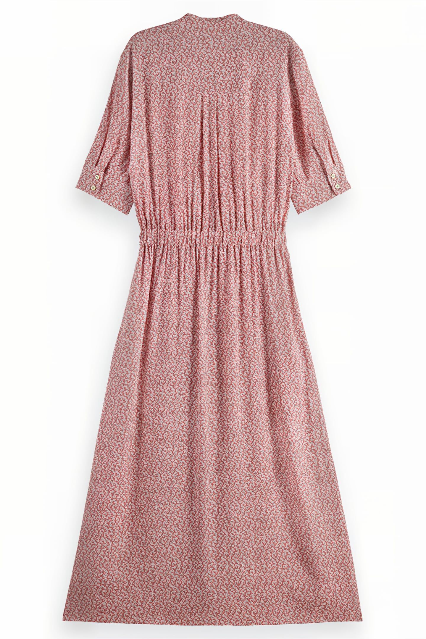 MIDI DRESS WITH BUTTON CLOSURE CORAL 2