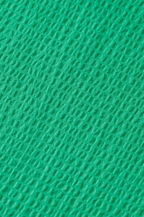 MAXI DRESS WITH SMOCK DETAIL SCUBA GREEN 3