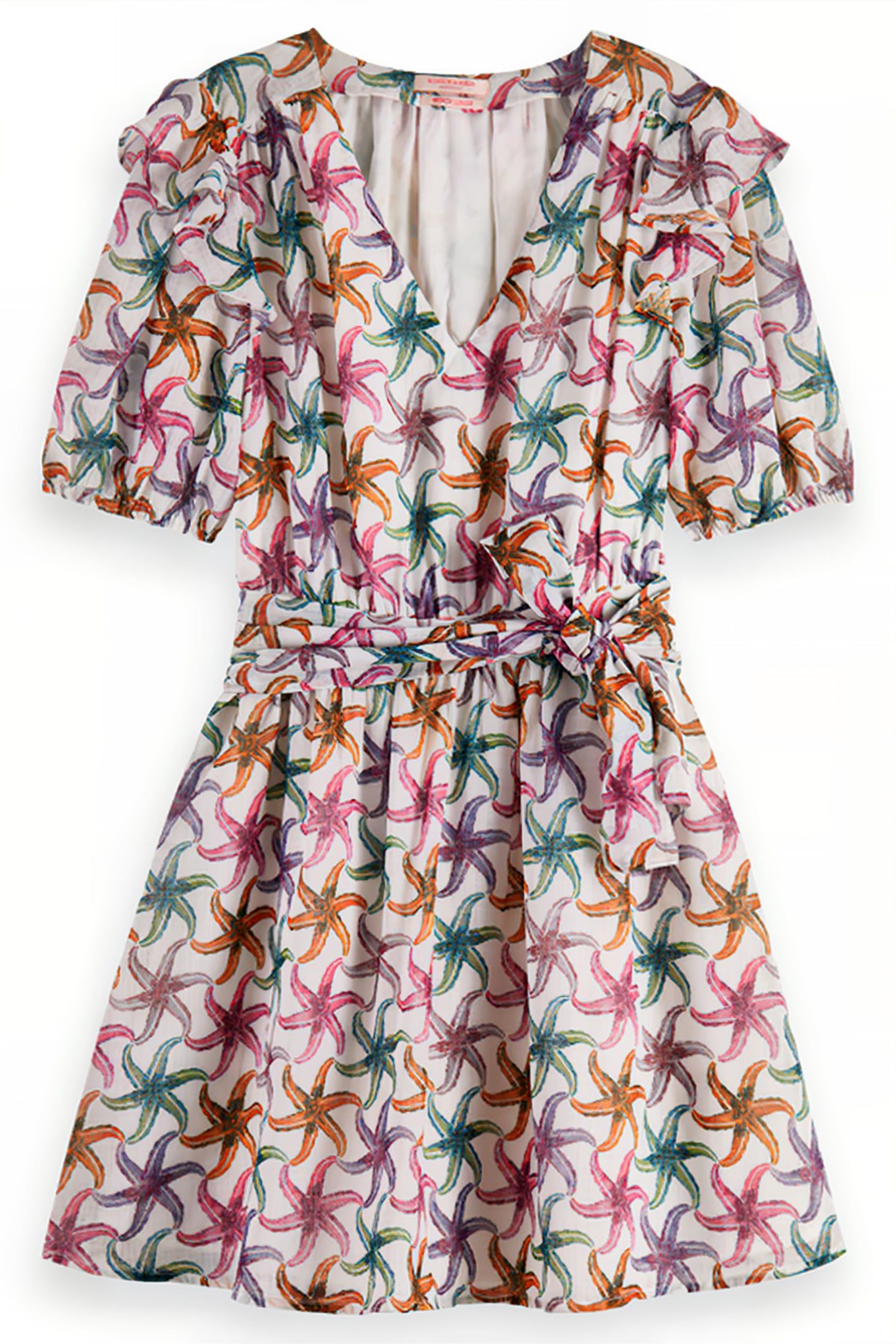 RUFFLED MINI DRESS STARFISH 1