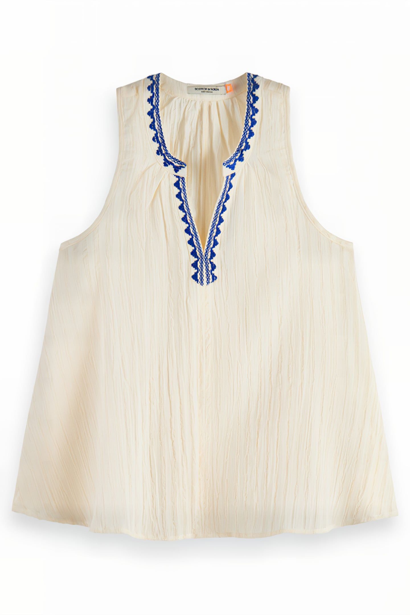 TANK TOP WITH TAPE DETAIL WHITE 1