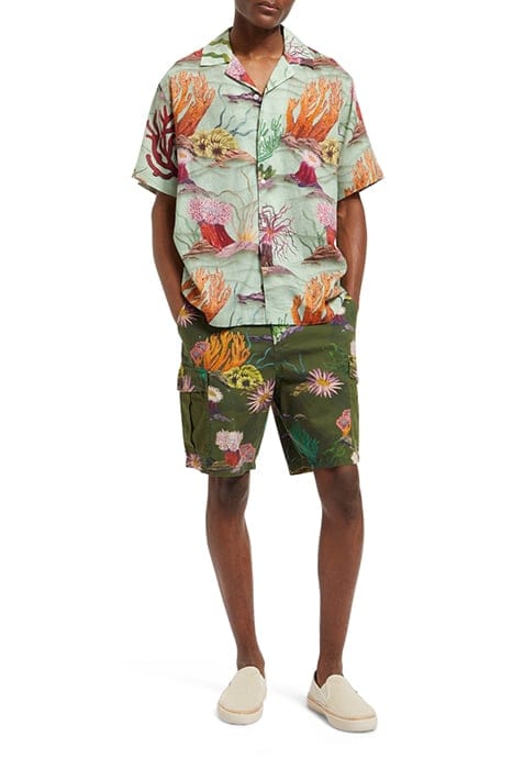 SEASONAL - RELAXED PRINTED TWI CAMO CORAL AOP 3