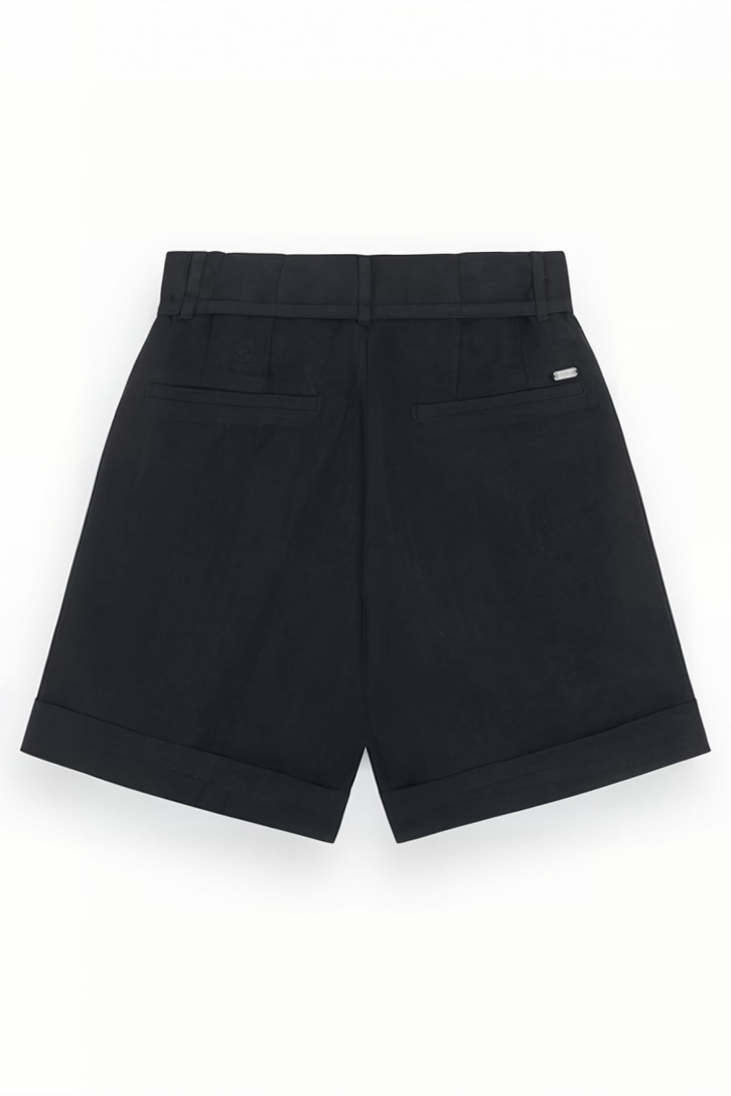 HIGH-RISE LINEN SHORT BLACK 4