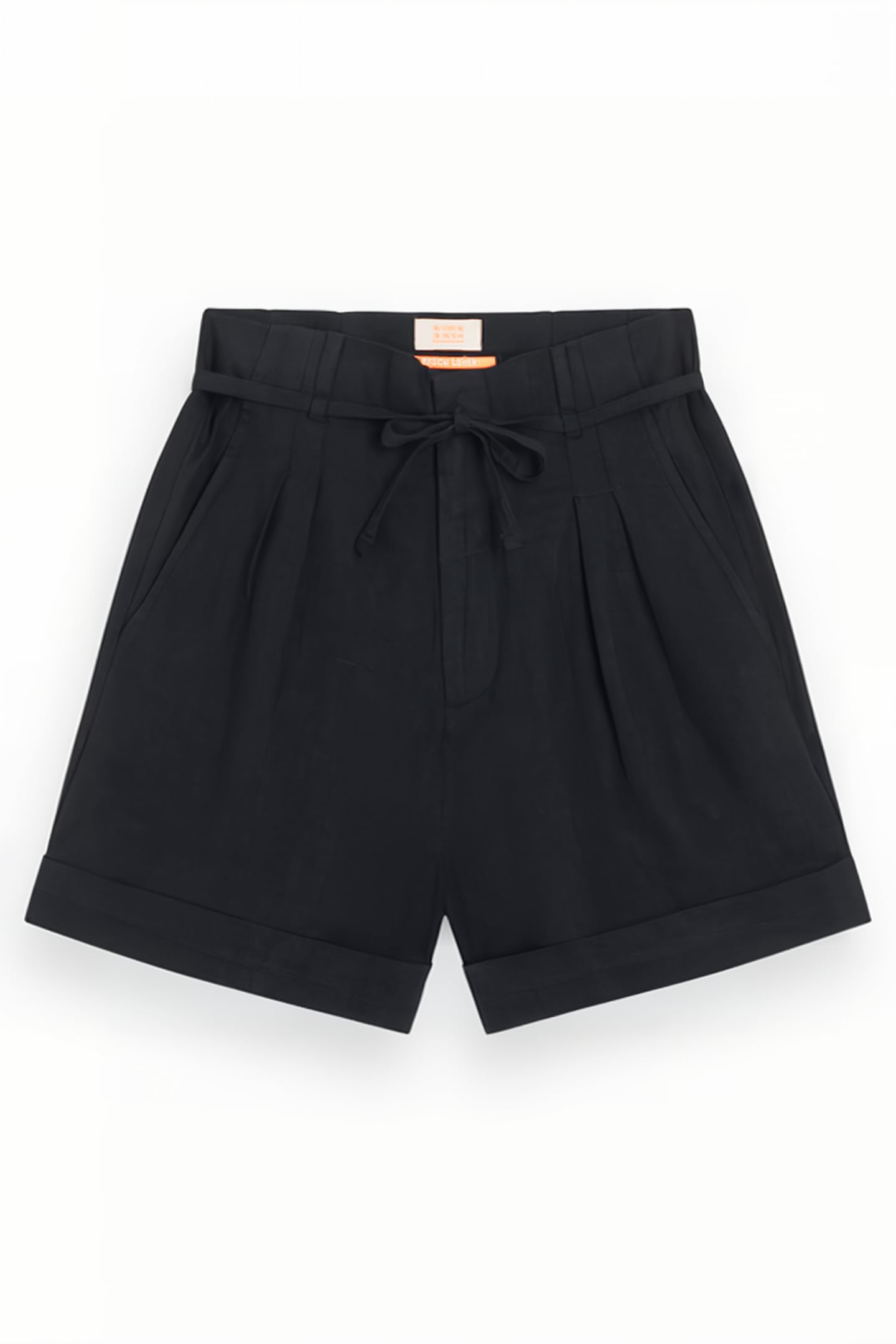 HIGH-RISE LINEN SHORT BLACK 3