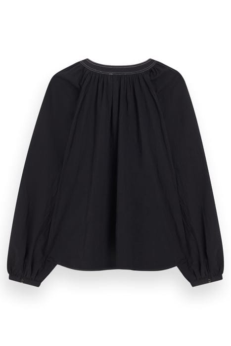 BALLOON SLEEVE TOP EVENING BLACK 2