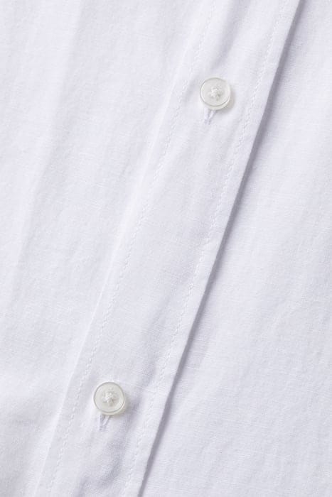 REGULAR FIT COTTON LINEN SHIRT WHITE 8