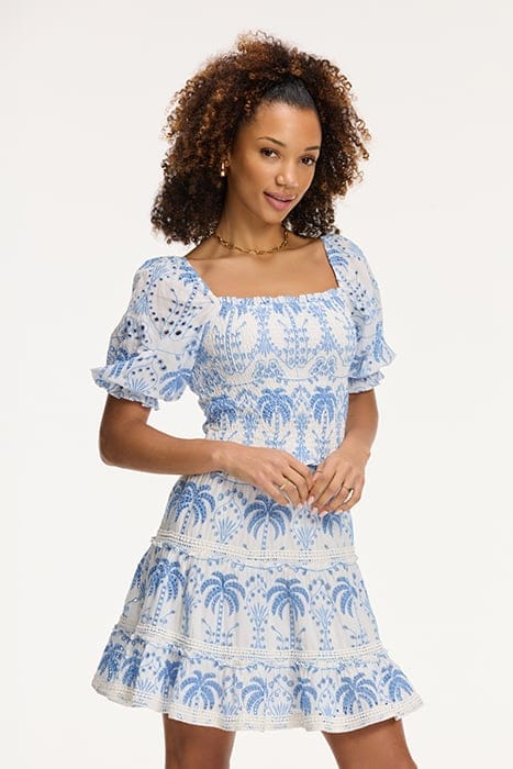 ILSA TOP OPEN PALM EMBRO PALM BRODERIE OFF WHITE 6