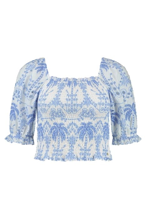 ILSA TOP OPEN PALM EMBRO PALM BRODERIE OFF WHITE 5