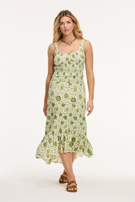 GIA SKIRT BOTANIC FLOWER GREEN BOTANIC PASSIFLORA 2