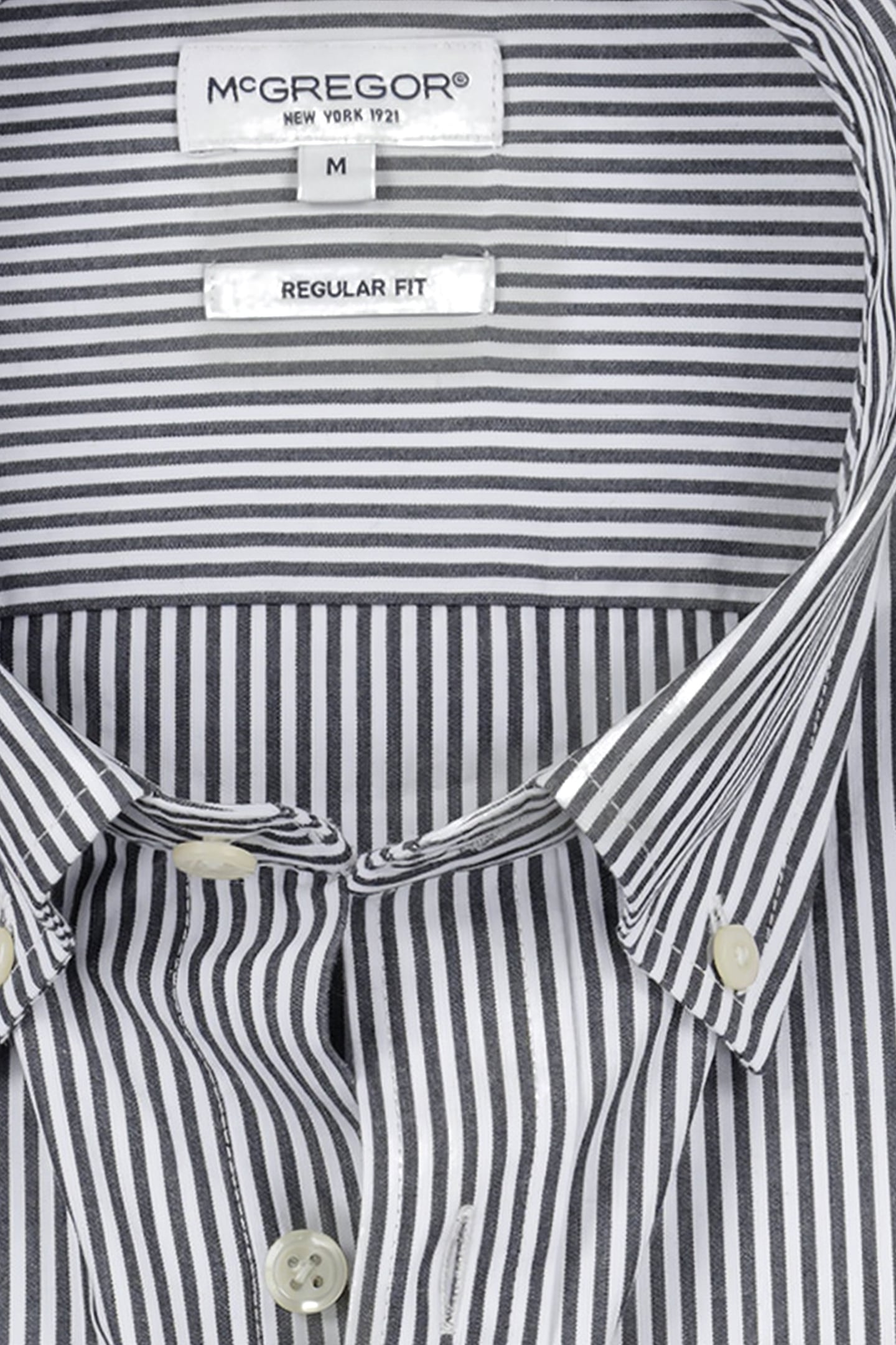 STRIPED POPLIN SHIRT NAVY 4
