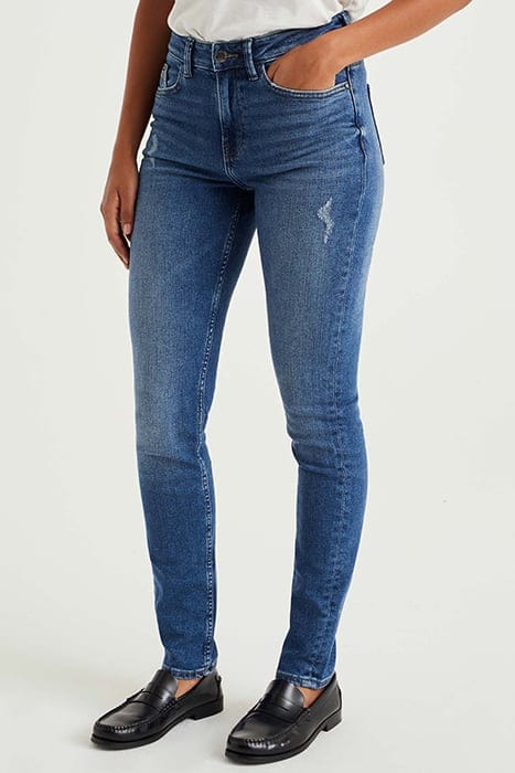 5-POCKET HIGH WAIST DARK BLUE 1